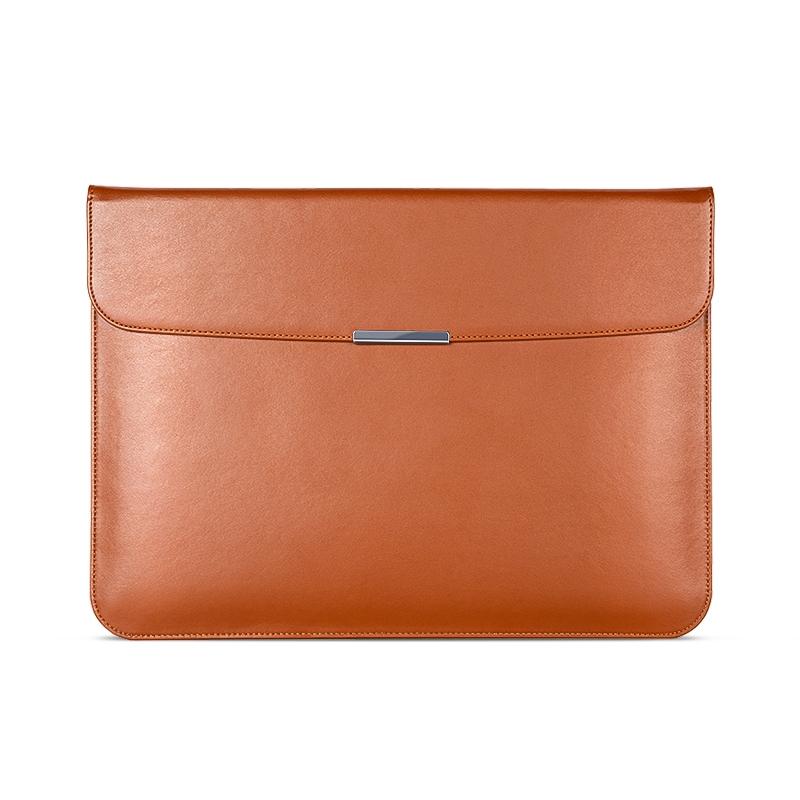 V562-B107899300ADE-202508290806-00 Leather Laptop Sleeve - Ultra-thin and Stylish - Brown - Image 1