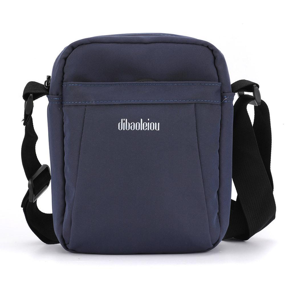 V562-B1091095060DBT-202508290611-00 Versatile Canvas Shoulder Backpack For Men - Blue - Image 1