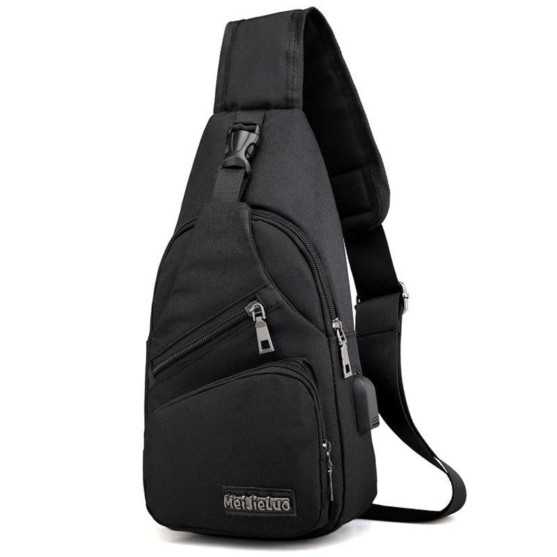 V562-B1094604060DBT-202508291246-00 Versatile Men Crossbody Bag For Sports And Everyday Use - Black - Image 1