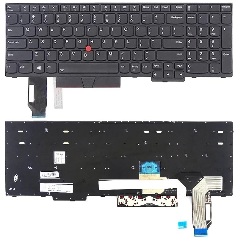V562-B1171SPS-202508290446-00 Lenovo Thinkpad E580 / E585 / E590 / E595 / T590 / P52 / P72 / P53 / P73 Keyboard - us Version - Black - Image 1