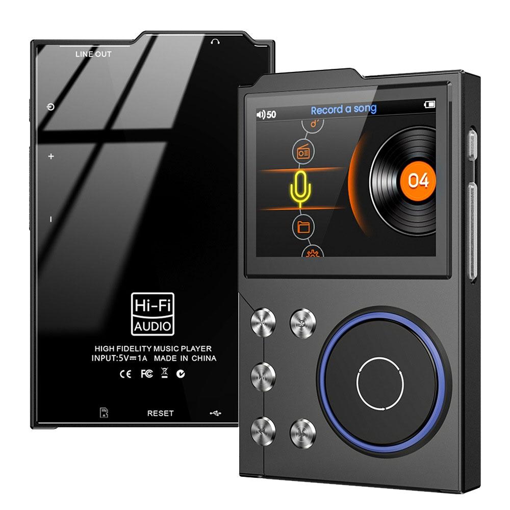 V562-B2026035060DBT-202508291104-00 2.4 Inch Hifi Bluetooth Music Player Dsd256 Mastering Sound Quality 16Gb+16Gb Memory - Black - 16Gb+8Gb - Image 1