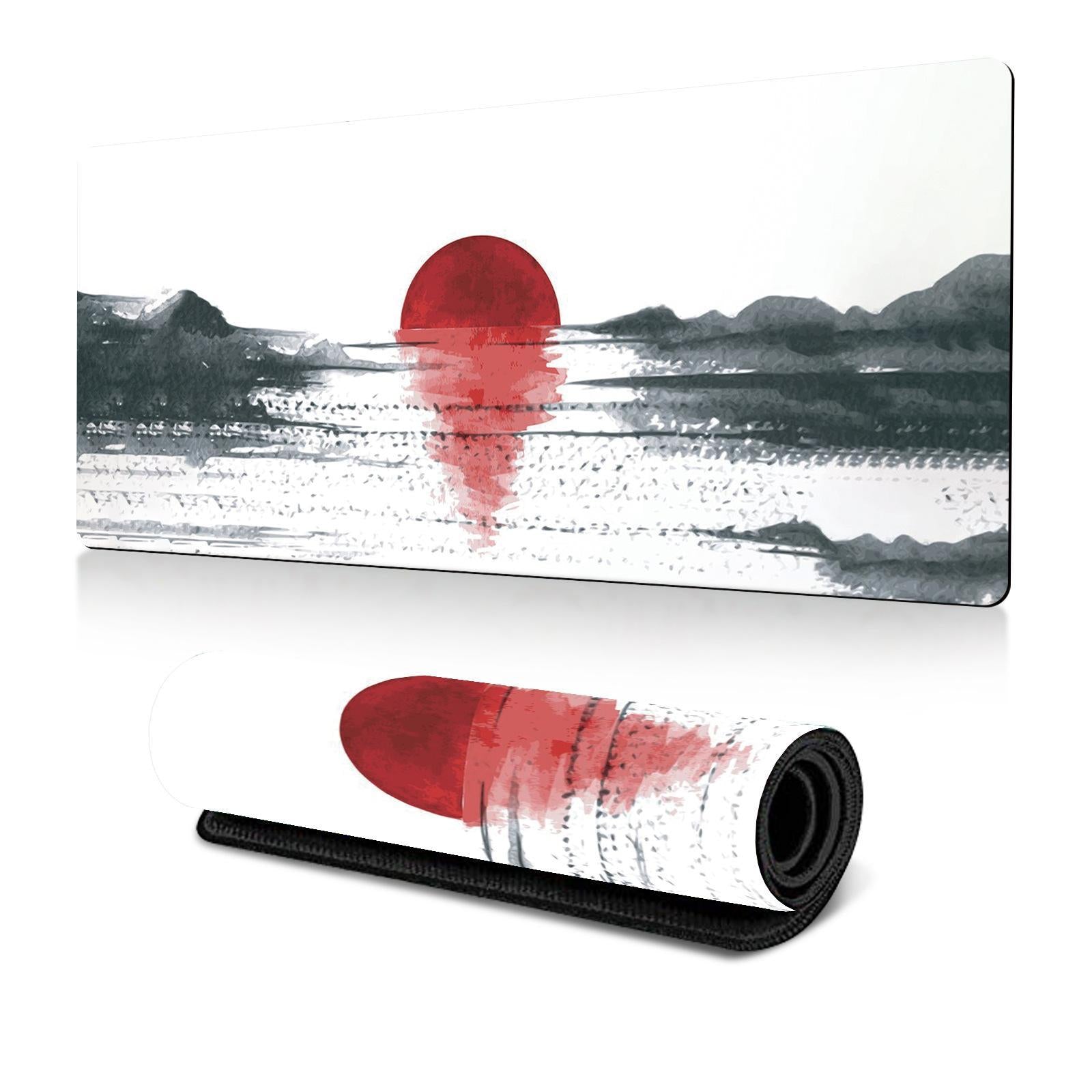 V562-B3037265060DBT-202508291620-00 Cherry Blossom Ink Painting Mouse Pad Non Slip - Pattern 3 - 300X800X2Mm - Image 1