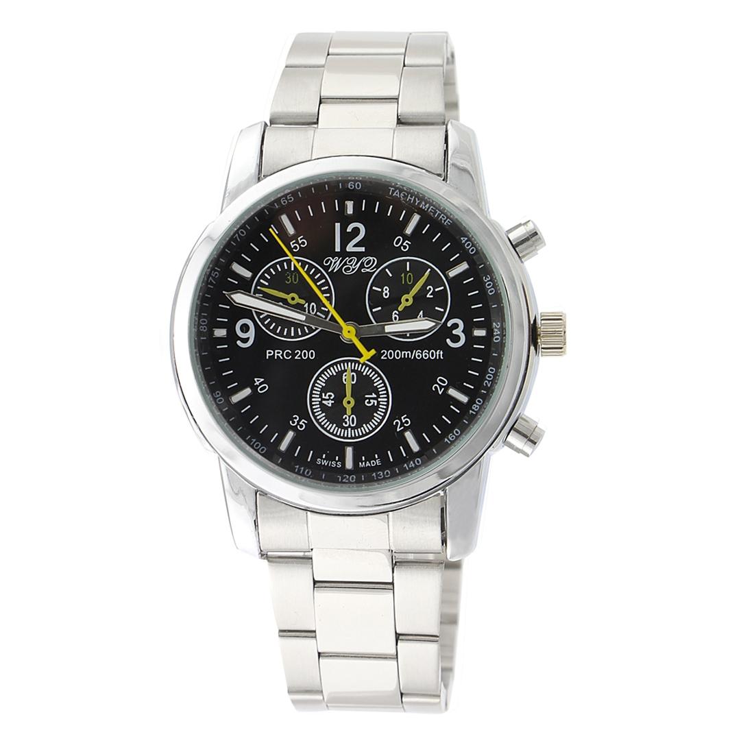 V562-B4520AW-202508290846-00 Stylish Metal Band Wrist Watch - Black - Image 1
