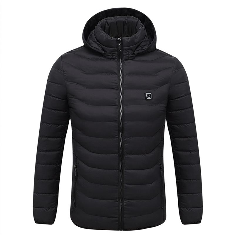 V562-B607821070DBT-202508291246-00 Winter Smart Electric Heating Hooded Jacket - Size Xxxxl - Black - Image 1