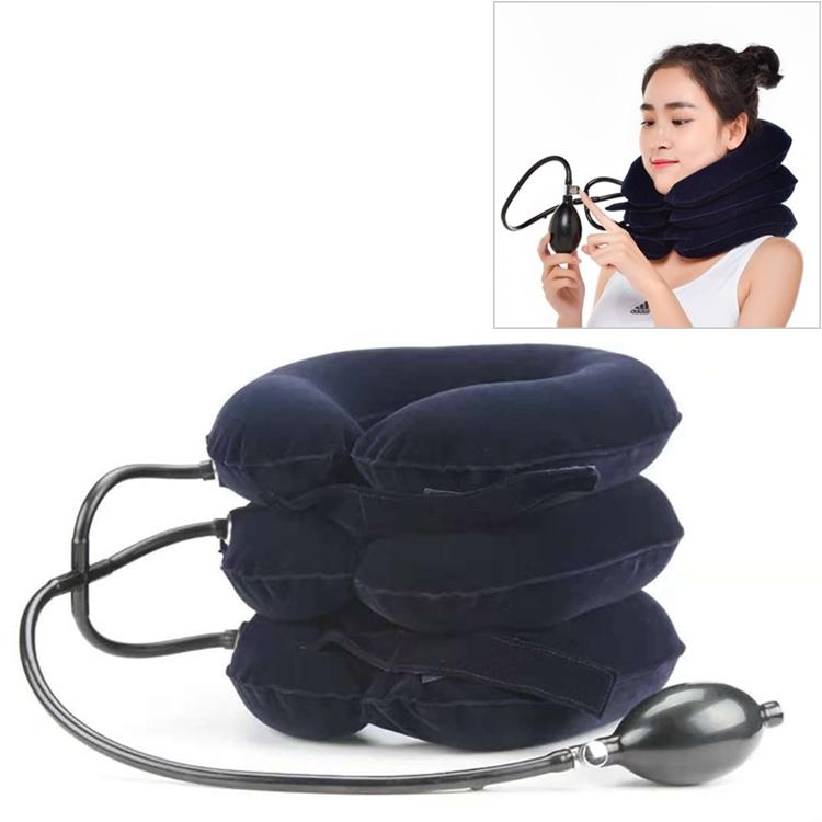 V562-B6840CH-202508292322-00 Full Cashmere Cervical Traction Instrument Neck Massage & Support - Black - Image 1