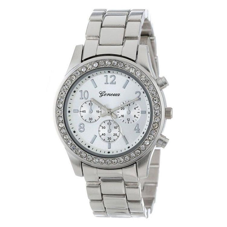 V562-C100533270DBT-202508281120-00 Stainless Steel Diamond Women Belt Watch - Alloy - Silver With Diamond - Image 1