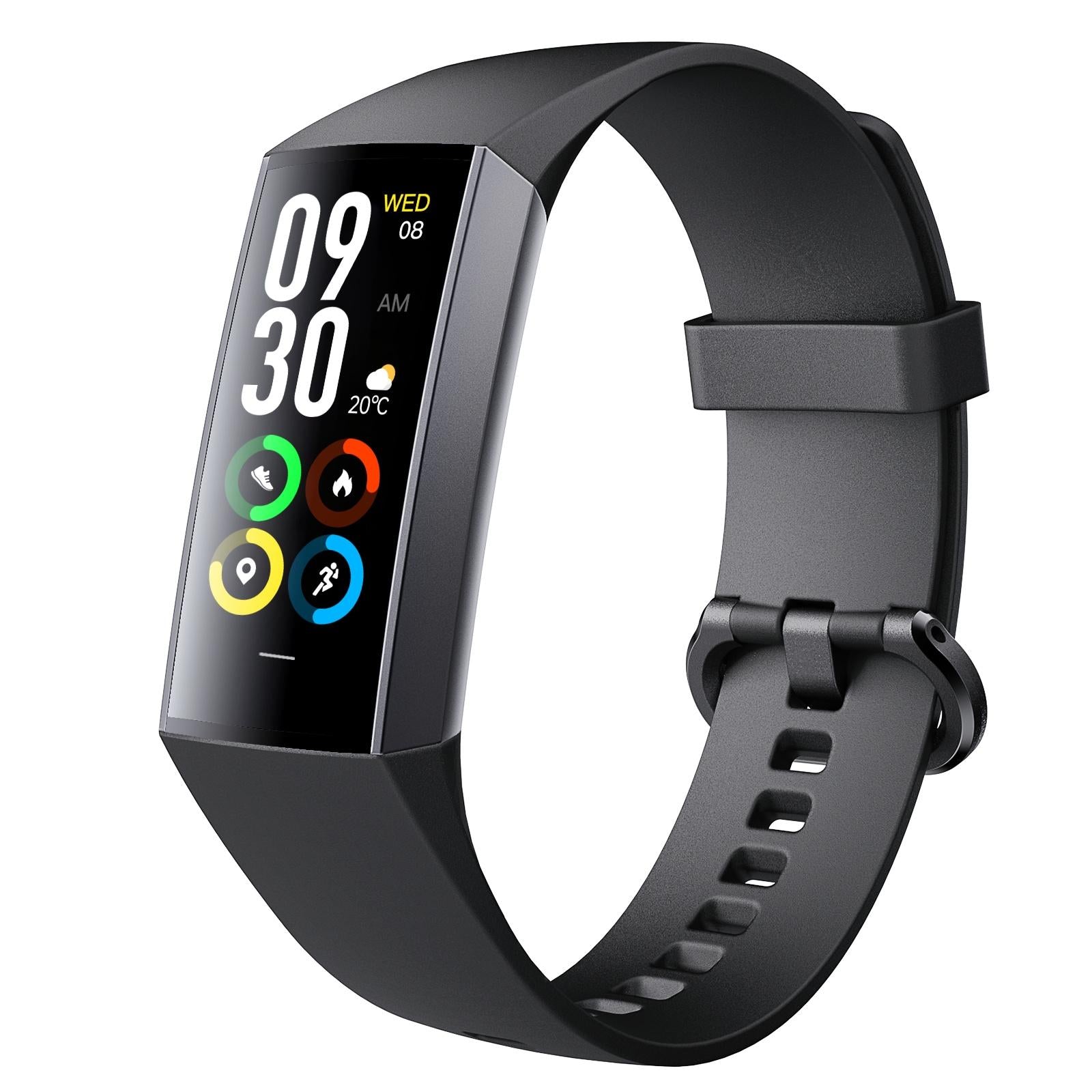 V562-C104045200AYS-202508281755-00 Waterproof C80 Fitness Tracker - Ip67 - Black - Image 1
