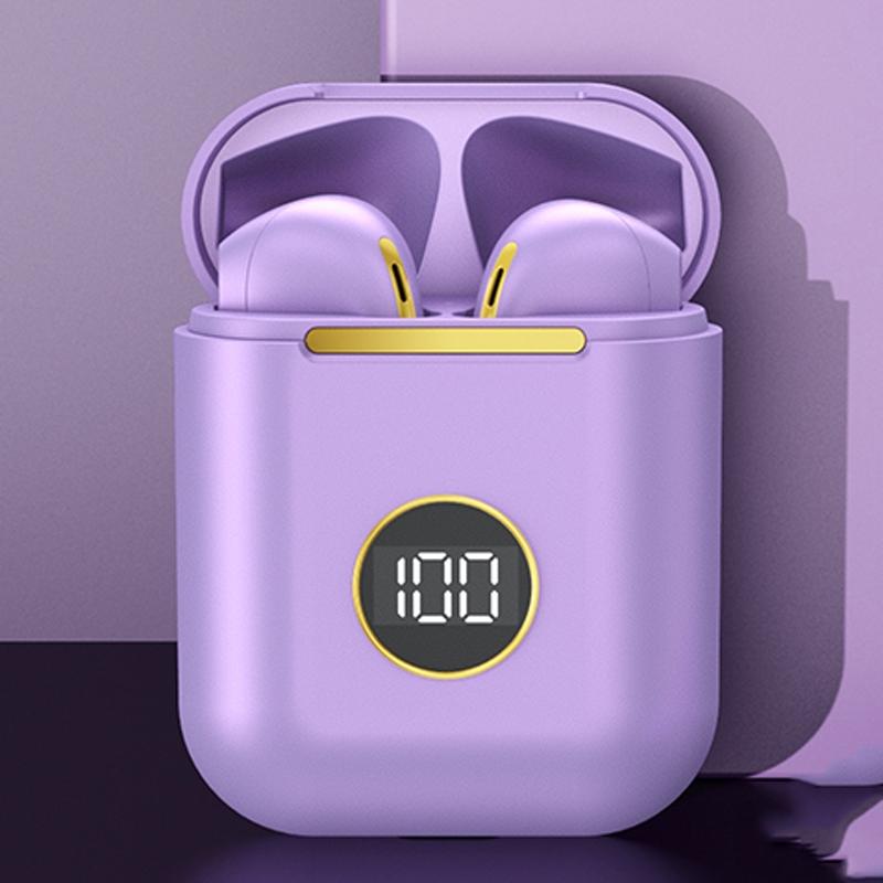 V562-C1048693060DBT-202508280707-00 Wireless Sport Bluetooth Headphones with Led Display and Noise Reduction - Purple - Image 1