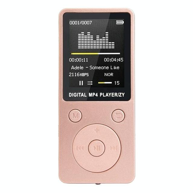 V562-C106254300DBT-202508291210-00 Portable Mp4 Music Player With Fm Radio & Recording Black - Pink No Memory - Image 1