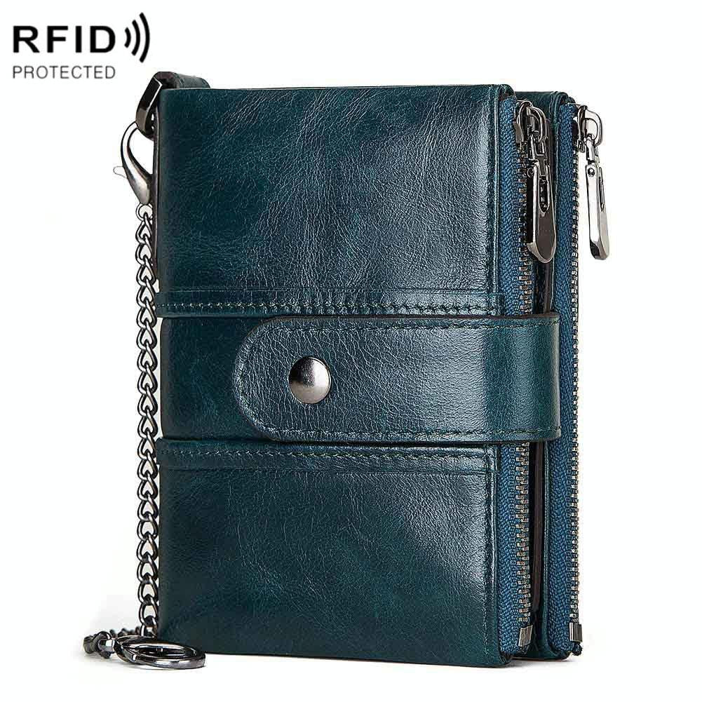 V562-C1079162060DBT-202508280555-00 Secure Multi-function Rfid Wallet - Anti-theft - Blue - Image 1