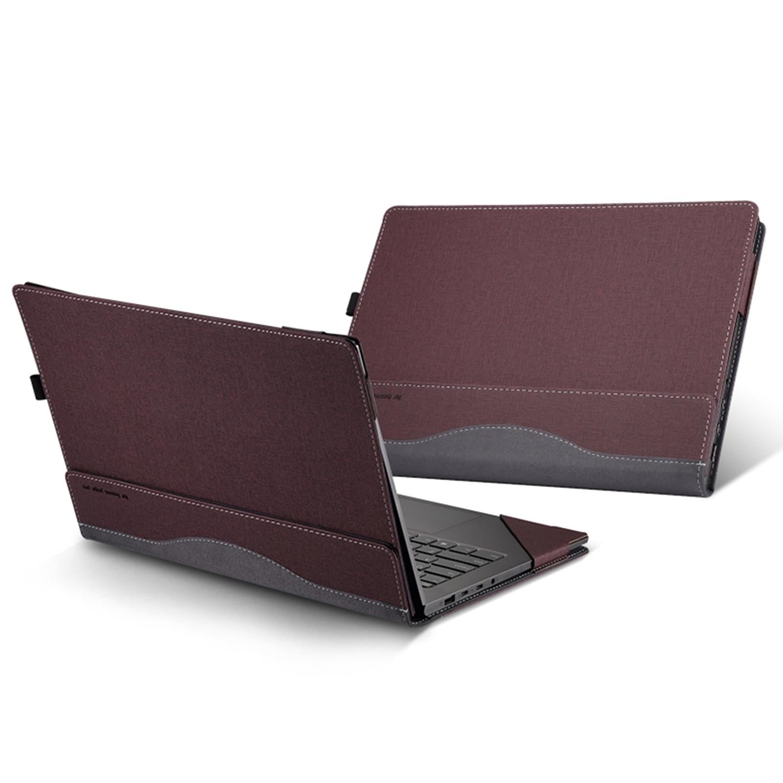 V562-C108174600ADE-202508290808-00 Shockproof Leather Laptop Case - Protective - Wine Red - For Hp Envy X360 14 Inch 14-Fa 2024 - Image 1