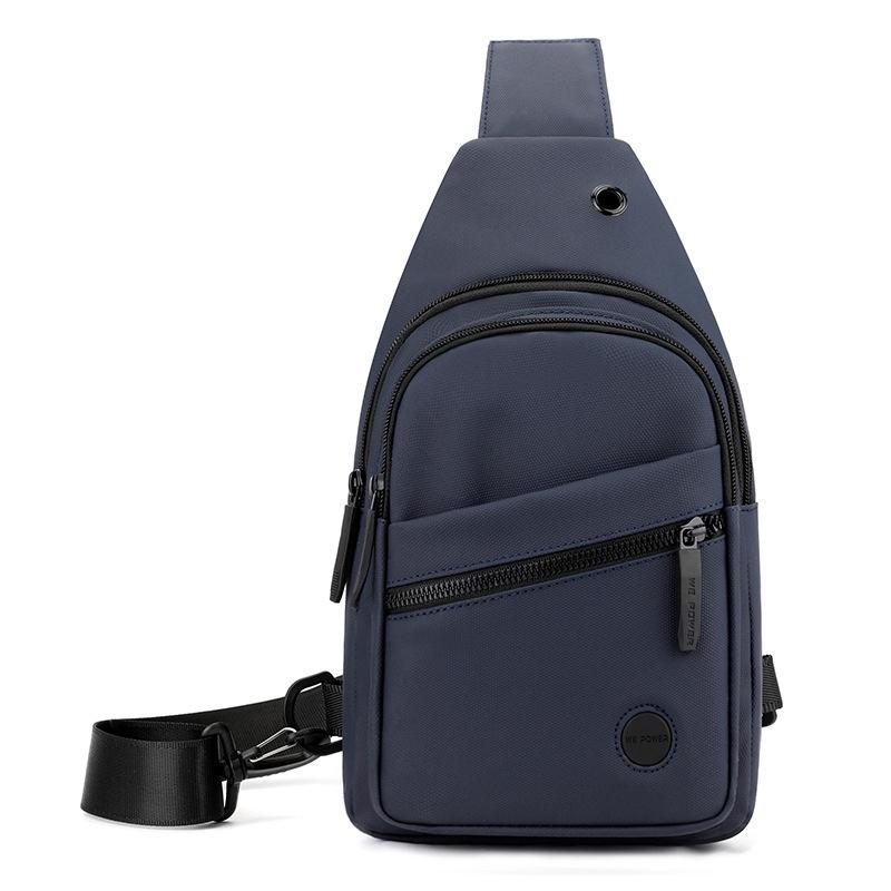 V562-C1099784060DBT-202508282310-00 Outdoor Chest Bag For Men Crossbody Shoulder Bag For Daily Use - Dark Blue - Image 1