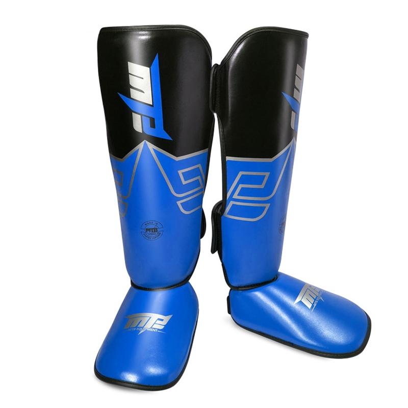 V562-C20918200ADE-202508290116-00 Training Leg Guards For Freestyle Grappling And Thai Boxing - Ankle Protection - Blue - Image 1