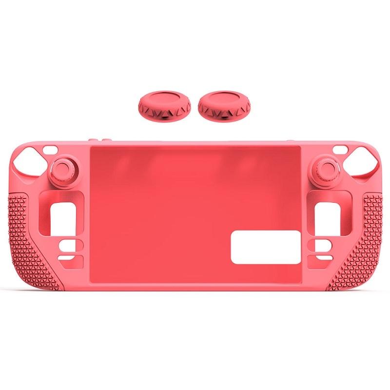 V562-D1052162060DBT-202508281545-00 Steam Deck Silicone Cover with Button Caps - All-inclusive - Pink - Image 1