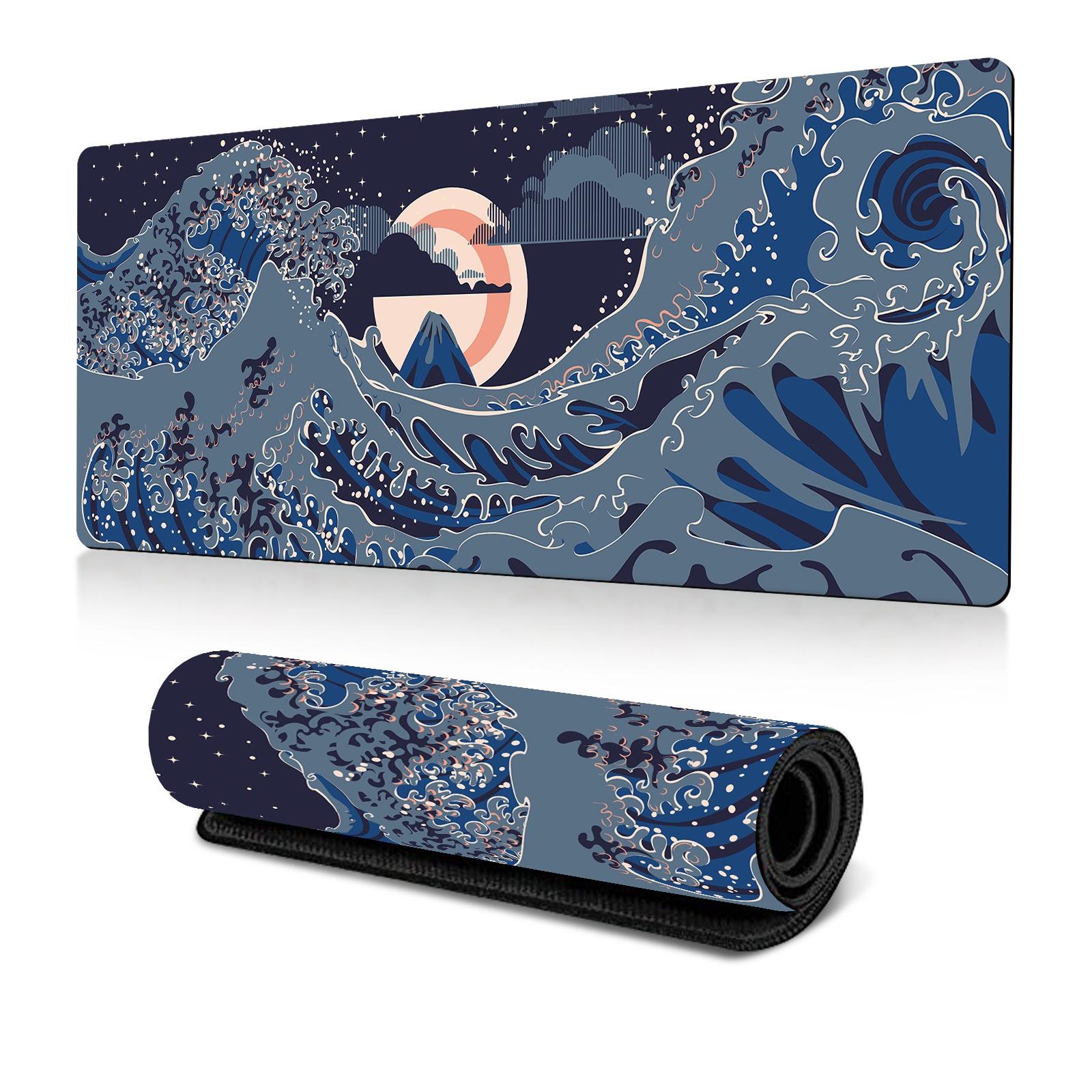 V562-D2008855060DBT-202508291246-00 Non Slip Gaming Mouse Pad Big Wave Design - No.14 - 300X700X3Mm - Image 1