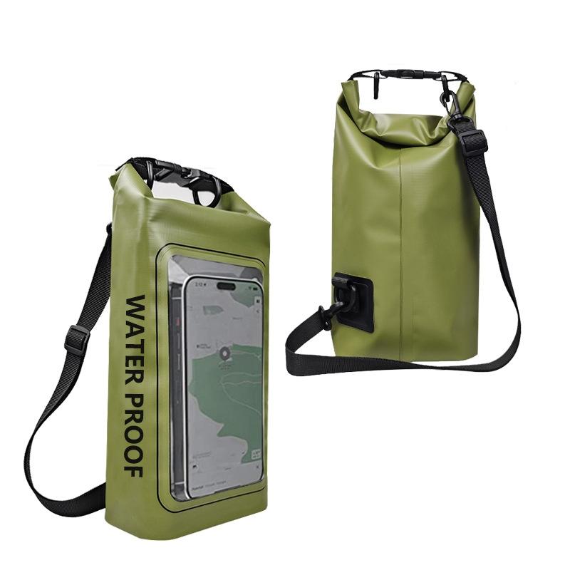 V562-D2010784060DBT-202508282216-00 2 In 1 Waterproof Crossbody Phone Bag For Outdoor Cycling Swimming 2L Capacity - Green - 5L - Image 1