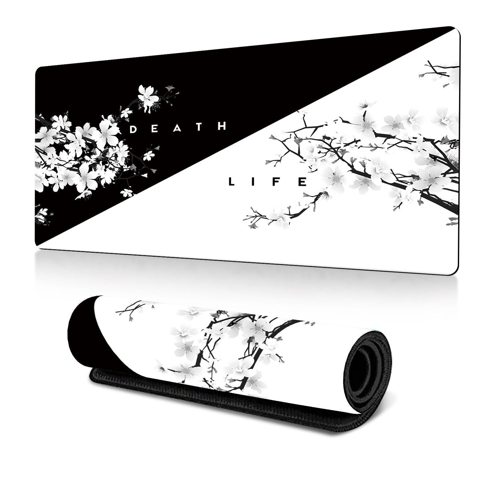 V562-D2037265060DBT-202508291620-00 Cherry Blossom Ink Painting Mouse Pad Non Slip - Pattern 9 - 300X700X2Mm - Image 1
