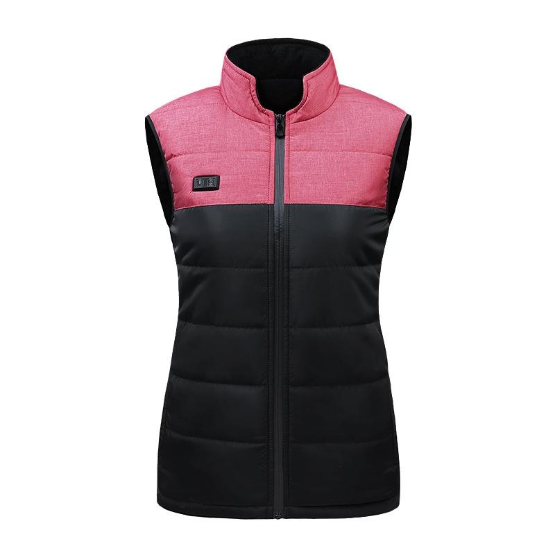 V562-D6093692060DBT-202508291621-00 Heated Vest Electric Heating 3 Constant Temperature Warm Cotton Jacket - Red-9 Zones Heating - 3Xl - Image 1