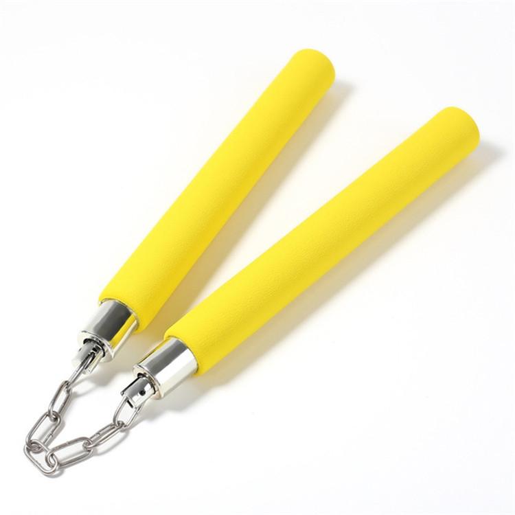 V562-E101569150DBT-202508282240-00 Beginner'S Sponge Nunchaku For Kids - Ideal For Training - Yellow - Image 1