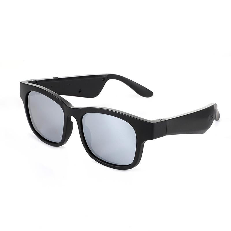 V562-E1027995450DBT-202508280710-00 Bluetooth Sunglasses with A12 Tech - Smart & Stylish - Silver - Image 1