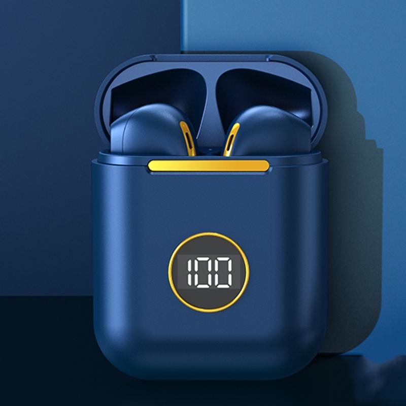 V562-E1048693060DBT-202508280706-00 Wireless Sport Bluetooth Headphones with Led Display and Noise Reduction - Blue - Image 1