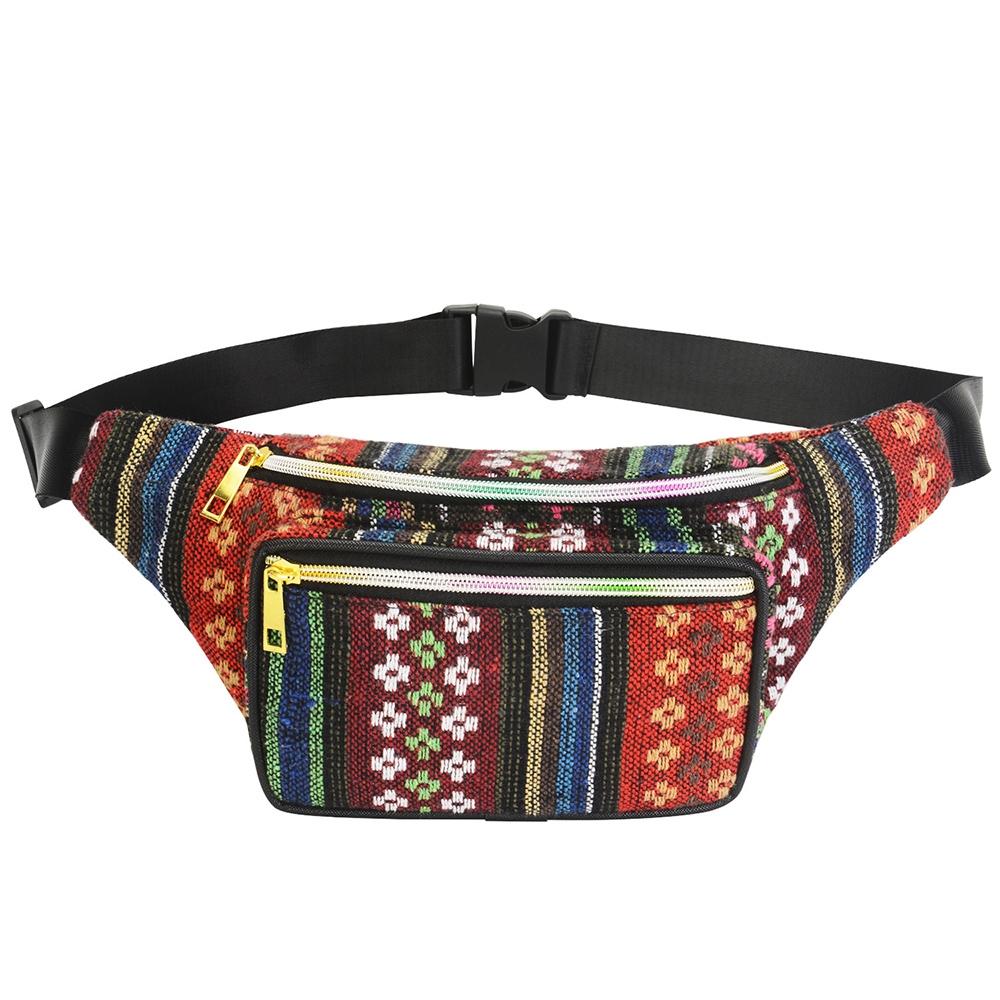 V562-E104984400ADE-202508290926-00 Boho Ethnic Style Waist Bag 34 X 15Cm - Style-E - Image 1