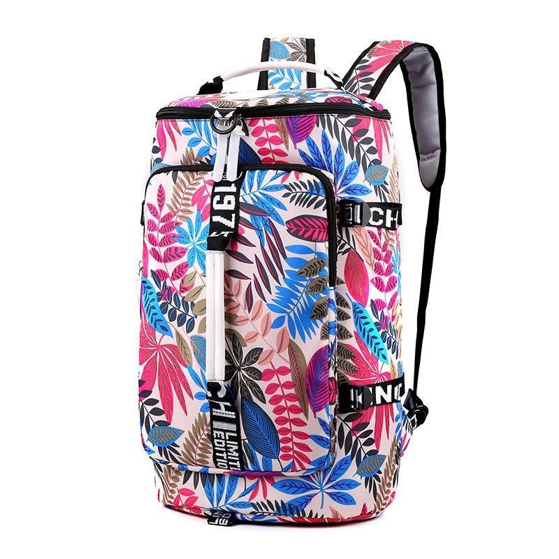 V562-E1071812750DBT-202508281604-00 Versatile Travel and Hiking Backpack - 18l - Pink Maple Leaf - Image 1
