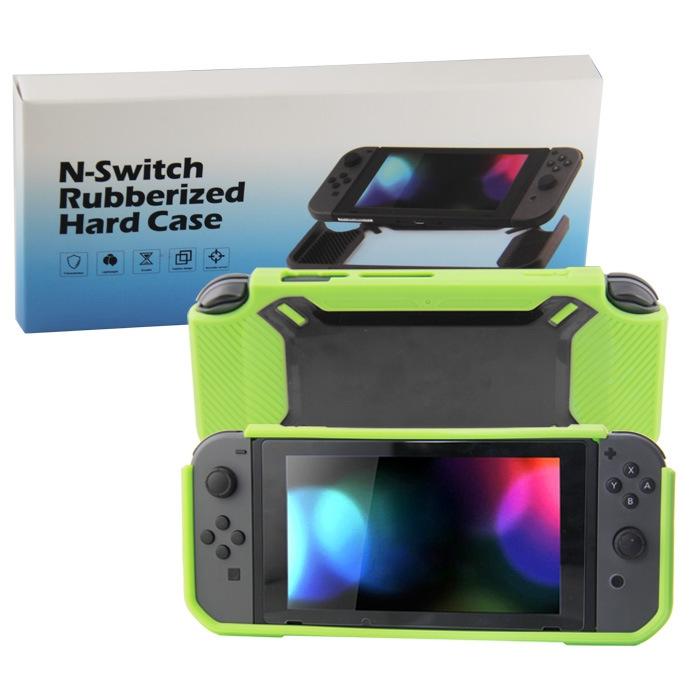 V562-F1030681060DBT-202508290135-00 Nintendo Switch Back Cover - Scratch Resistant - Green + Black - Image 1
