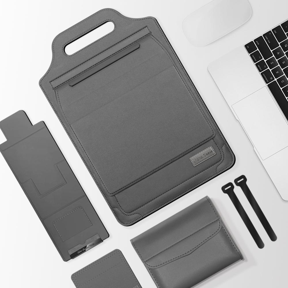 V562-F205767200ADE-202508290440-00 Versatile Laptop Bag with Mouse Pad Stand - Grey - Image 1