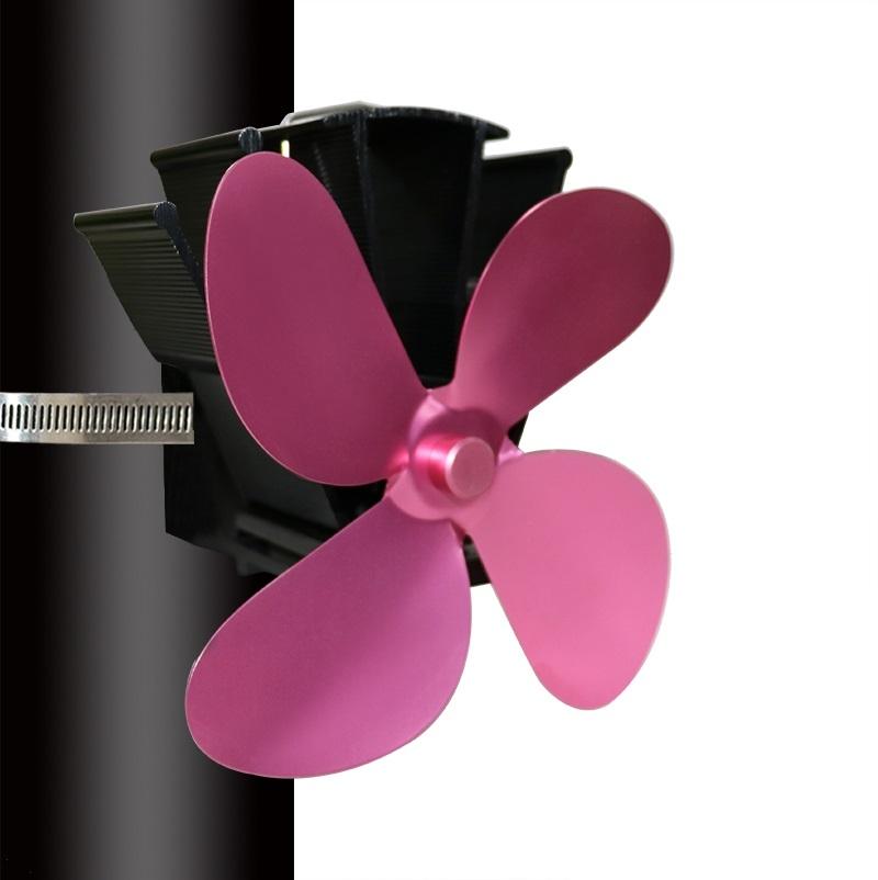 V562-G1069222060DBT-202508281831-00 Thermodynamic Wall Mounted Fireplace Fan - no Magnets - Rose Red - Image 1
