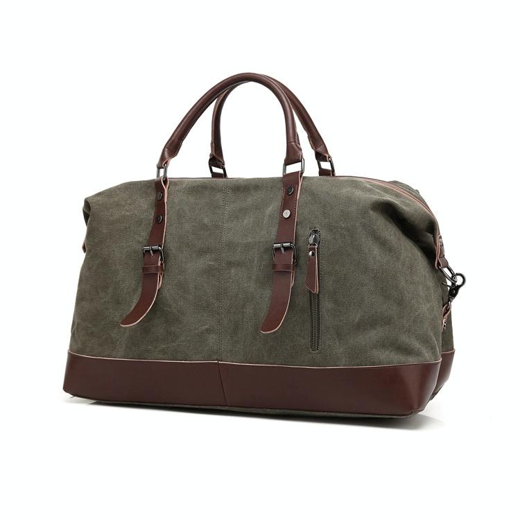 V562-GA6322BCC-202509181635-00 Army Green Canvas Travel Handbag - Portable and Casual - Ccb2236Ag - Image 1