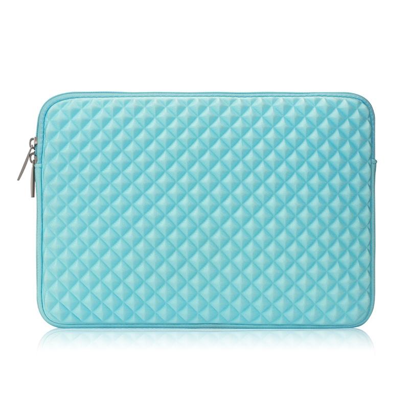V562-GM8410BL-202508290740-00 Textured Diamond Laptop Sleeve - Mint Green - Image 1