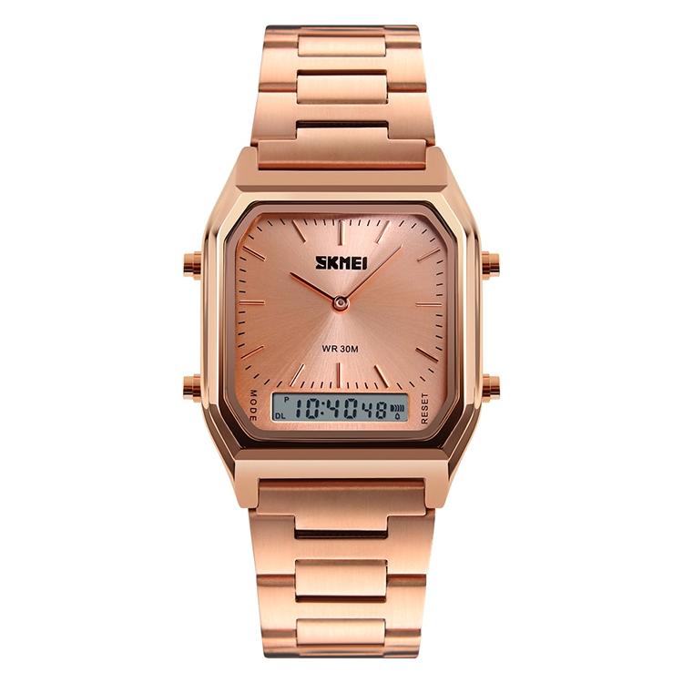 V562-GR9130AW-202508282050-00 Waterproof Dual Display Men Outdoor Watch - Rose Gold - Image 1