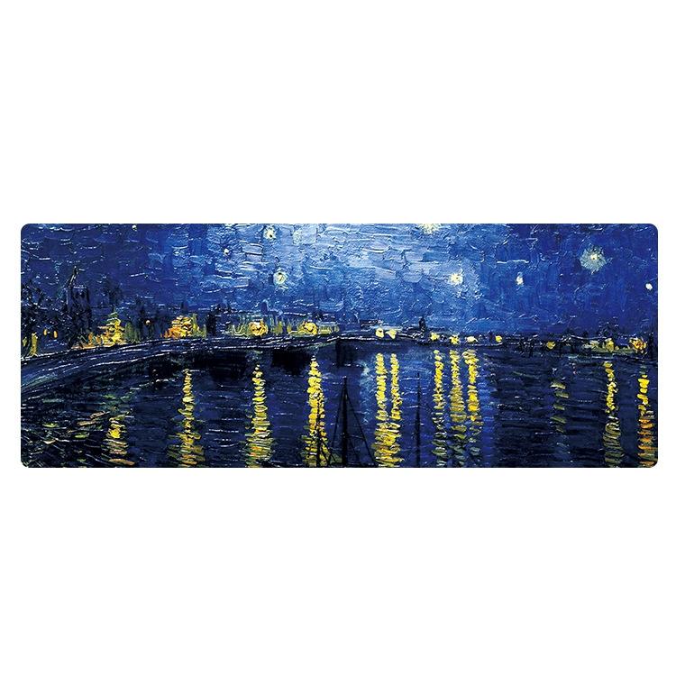 V562-I3077022060DBT-202508291616-00 Large Desk Mouse Pad For Oil Painting - Starry Night - Image 1