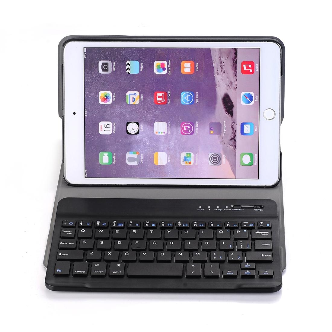 V562-L3126D3PIM-202508290710-00 Universal Ultra-Thin Tablet Case With Bluetooth Keyboard For Ipad Mini 3 / 2 / 1 - Horizontal Flip Design - Blue - Image 1