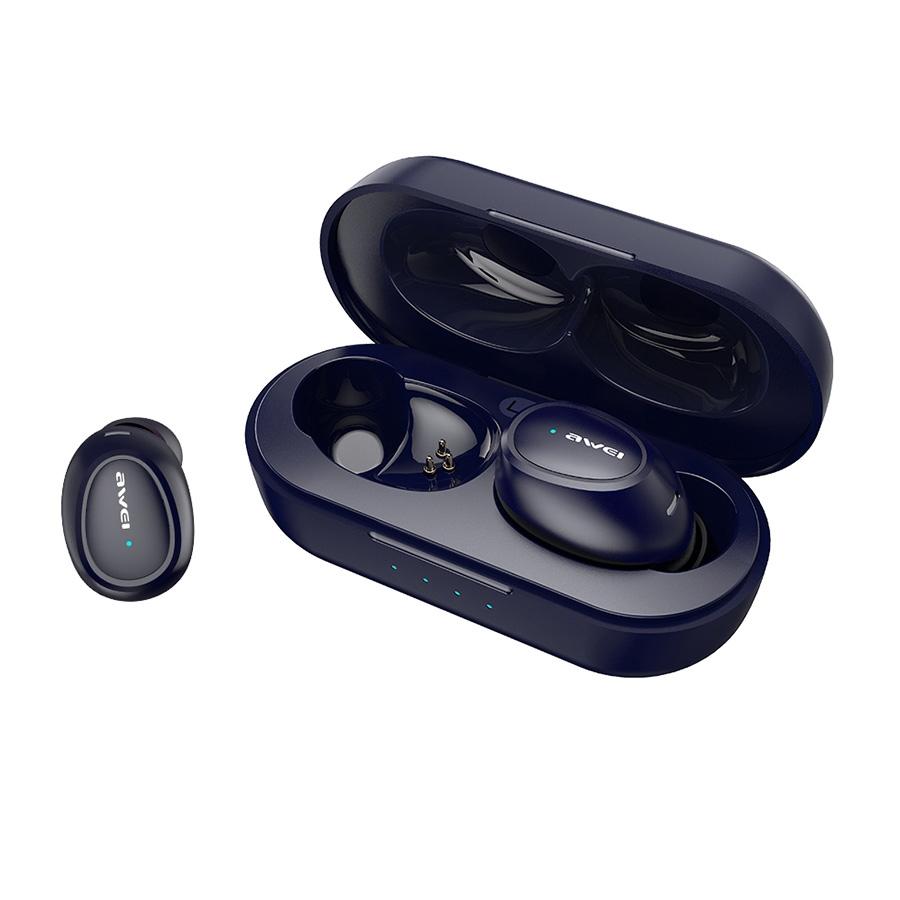 V562-L4555SXPI-202508281420-00 Wireless T16 Tws Bluetooth V5.0 Sports Headset with Charging Case - Blue - Image 1
