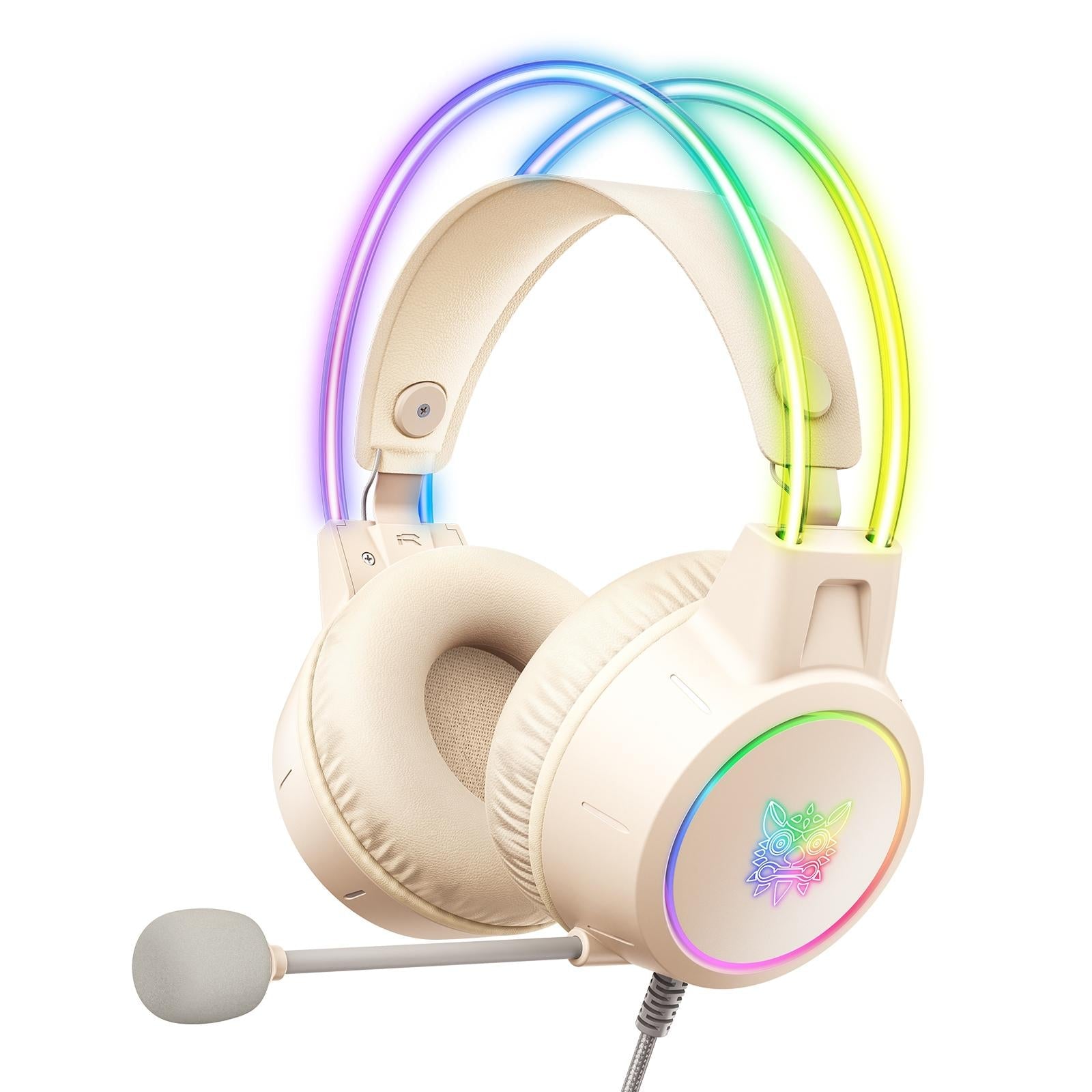 V562-Q8276CP-202508292130-00 Symphony Wired Gaming Headset With Mic - Beige - Image 1