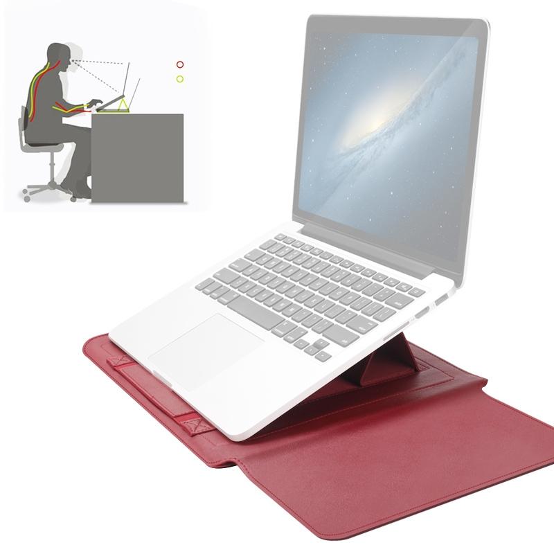 V562-R2901CBM-202508290920-00 Universal Waterproof Laptop Bag Set With Handle Stand Pen Holder Winders Mouse & Charger Bags - Red - Image 1