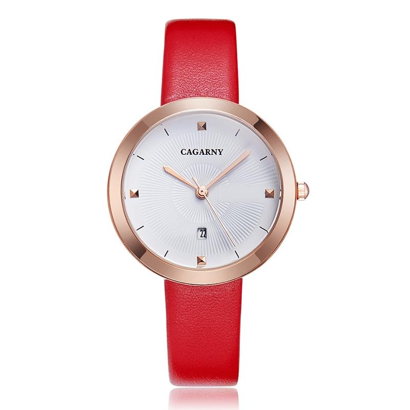 V562-R6230AW-202508290820-00 Waterproof Steel Band Quartz Watch - Fashion Life - Red - Image 1