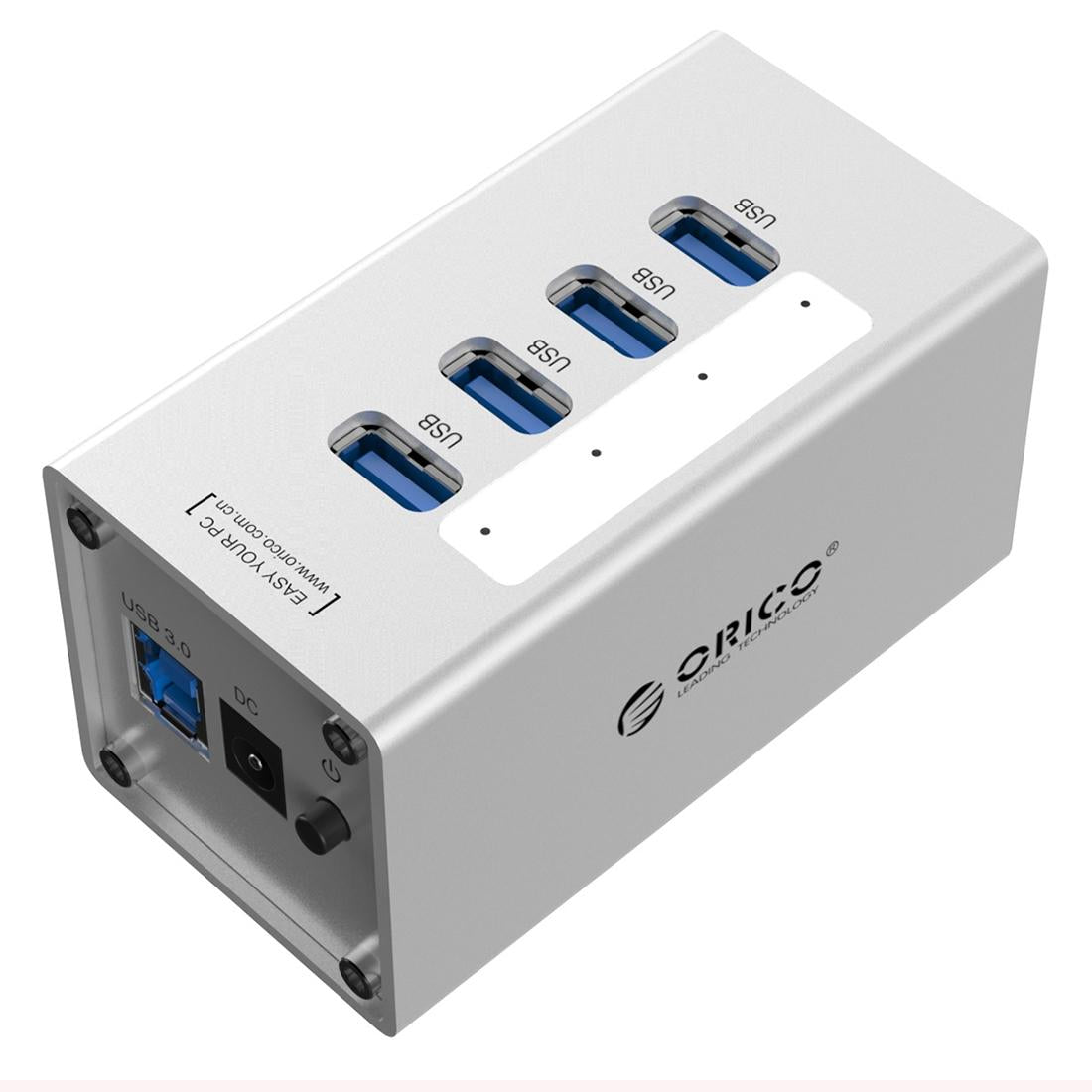 V562-S9003CP-202508280441-00 Aluminum 4-Port Usb 3.0 Hub + 12V Power Supply - Image 1