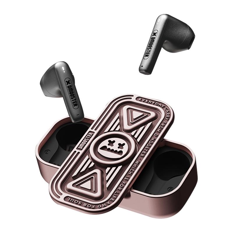 V562-TG1721D6PI-202508281531-00 Wireless Bluetooth Earphone with Fingertip Spinner - D15 Ipx4 5.3 - Bronze - Image 1