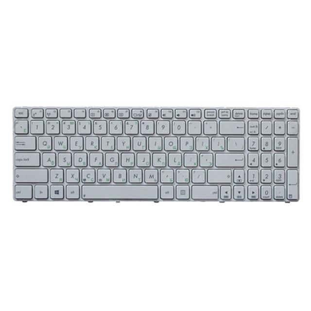 V562-W6210BK-202508290441-00 Russian Keyboard for Asus K52 K53s X61 N61 G60 G51 - Black - White - Image 1