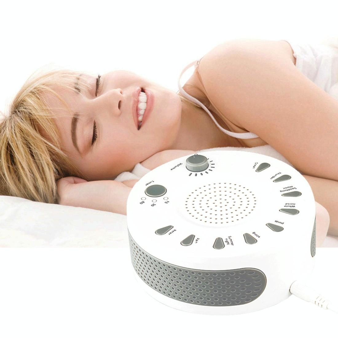 V562-W9855CH-202508280015-00 Sleep Sound Machine 9 Timed Music Options White - Image 1