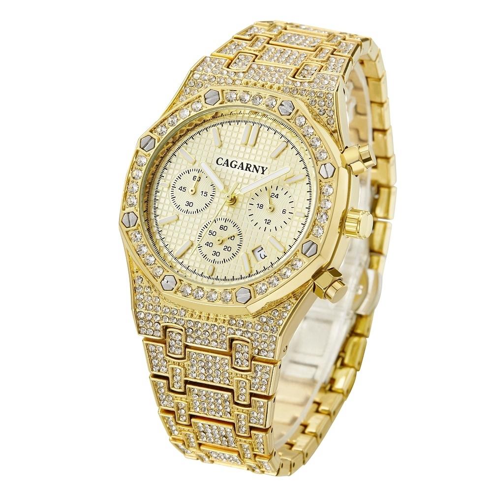 V562-WJ4330AW-202508281135-00 Men Stainless Steel Watch with Diamond-studded Dual Movement - Wa0334Jw - Image 1