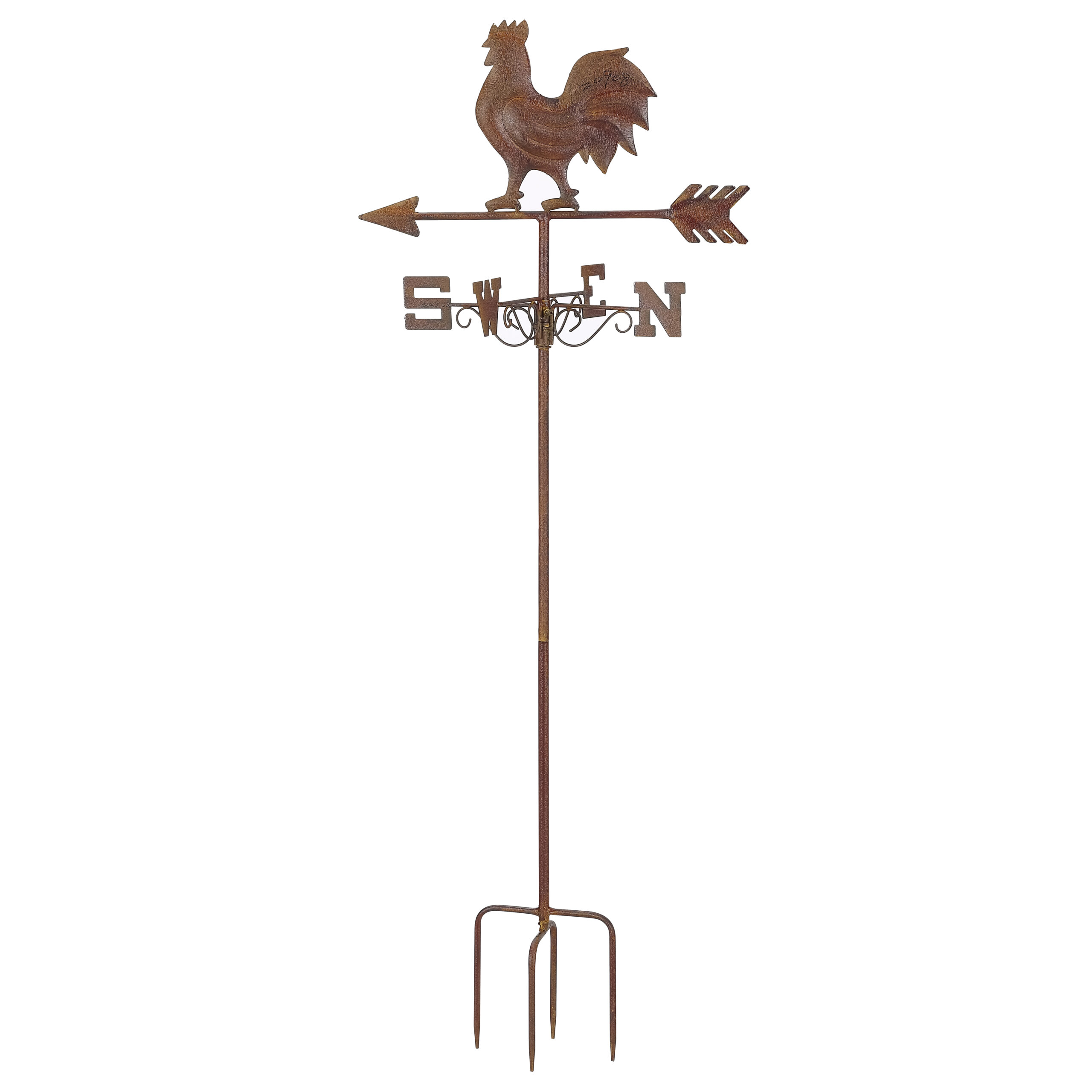 V637-03811VNE-202508251420-00 Weather Vane Stake w Rooster 125cm - Image 1
