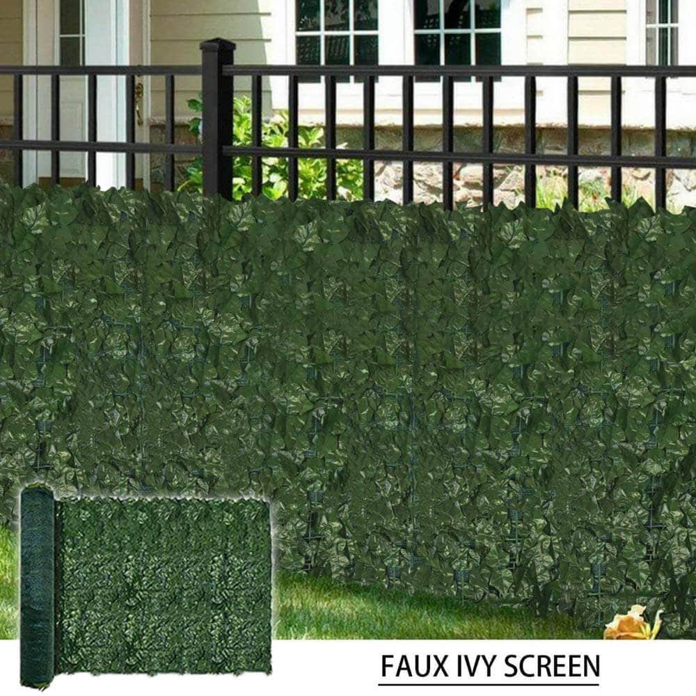 V637-1008977-202508251330-00 Artificial Ivy Leaf Hedging & Privacy Screen (Shade Cloth Backing Fake Ivy) 3m X 1m Roll - Image 1