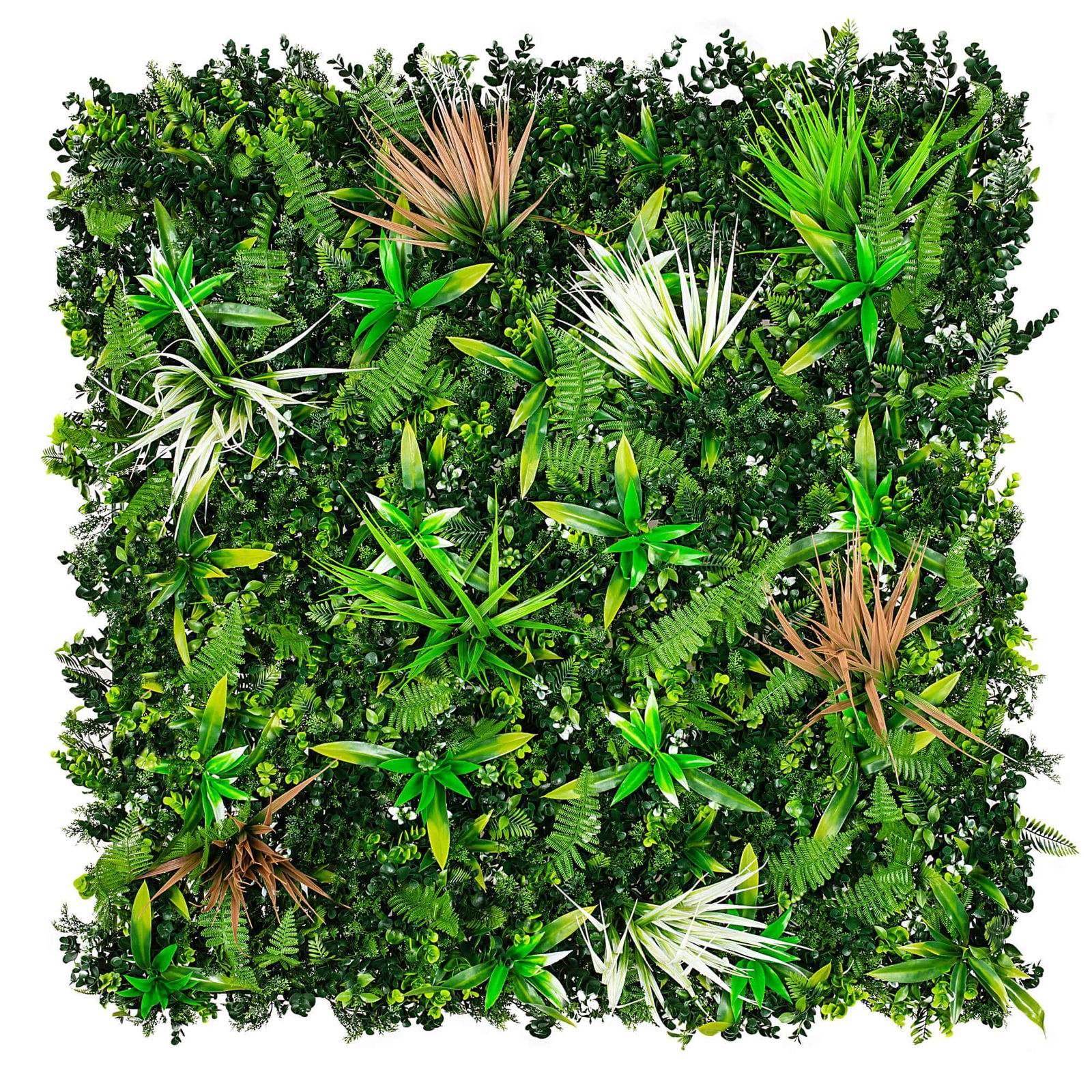 V637-1019775-202508251353-00 Wild Tropics Vertical Garden / Green Wall UV Resistant 100cm X 100cm - Image 1