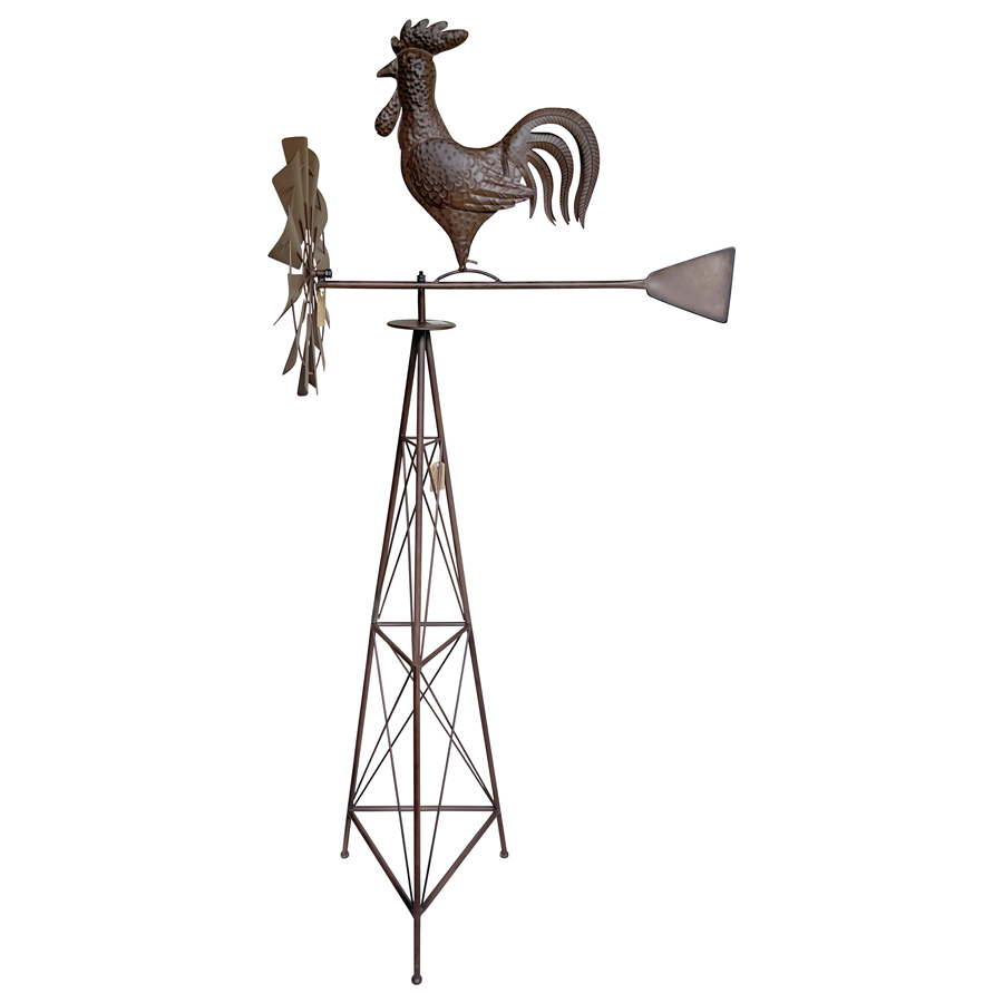未命名作品 Windmill w Rooster 169cm - Image 1