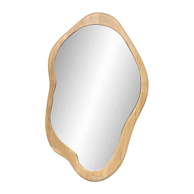 V637-18914MIR-202508251230-00 Mid-Century Asymmetric Wall Mirror 54x90cm - Image 1
