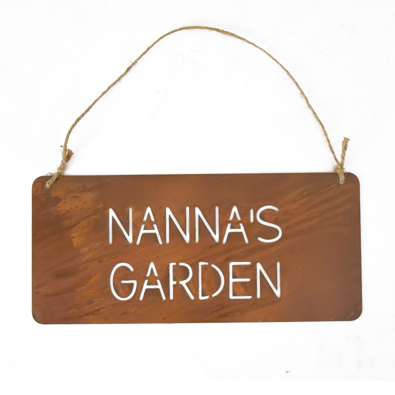 V637-27611NAN-202508251340-00 Nanna'S Garden Laser Cut Wall Hanging 32cm - Image 1